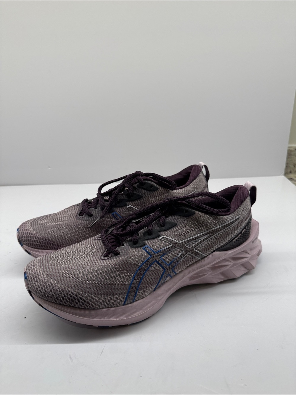 ASICS Women's Mauve and Navy Cushioned Running Shoes